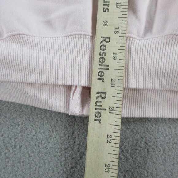 SKIMS Cotton Fleece Classic Zip Up Hoodie Womens Small Barely Pink Sweater NWT - Picture 8 of 10